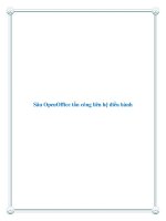 Sâu OpenOffice tấn công liên hệ điều hành potx