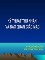 kĩ thuật lấy giác mạc