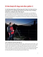 22 thủ thuật để chụp ảnh đêm (phần 1) potx