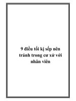 9 điều tối kị sếp nên tránh trong cư xử với nhân viên docx