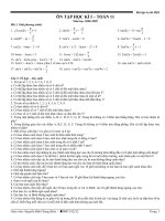 Ôn tập học kì - toán 11 pptx