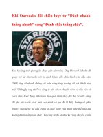 Khi Starbucks đổi chiến lược potx