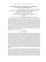 Báo cáo khoa học : Ảnh hưởng của độ tuổi gà đến kết quả xác định giá trị năng lượng trao đổi trong thức ăn pdf