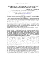 Báo cáo khoa học: MỘT SỐ BỆNH THƯỜNG GẶP VÀ ẢNH HƯỞNG CỦA HẠN CHẾ NƯỚC UỐNG ĐẾN CÁC BỆNH Ở THỎ NUÔI TẠI TRẠI THỎ GIỐNG ĐỒNG NAI potx