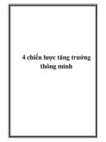 4 chiến lược tăng trưởng thông minh potx