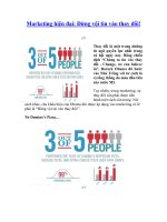 Marketing hiện đại: Đừng vội tin vào thay đổi! pdf