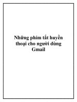 Những phím tắt huyền thoại cho người dùng Gmail. docx