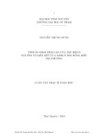 Luận văn: Tính ổn định tiệm cận của tập iđêan nguyên tố liên kết của môđun đối đồng đều địa phương pot