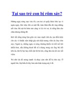 Tại sao trẻ con bị rôm sảy? pptx