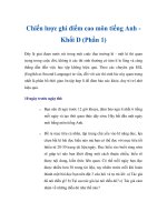 Chiến lược ghi điểm cao môn tiếng Anh Khối D (Phần 1) pdf