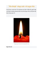 Ma thuật chụp ảnh với ngọn lửa docx