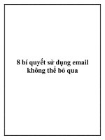 8 bí quyết sử dụng email không thể bỏ qua. doc