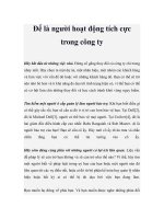 Để là người hoạt động tích cực trong công ty pdf