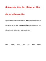 Quảng cáo, tiếp thị: Không sợ khó,chỉ sợ không có tiền pot