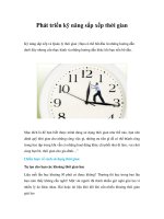 Phát triển kỹ năng sắp xếp thời gianKỹ năng sắp xếp và Quản lý thời gian | pdf