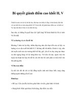 Bí quyết giành điểm cao khối H, V docx