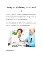 Những vấn đề cần lưu ý về tăng huyết áp pptx