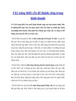 5 kỹ năng thiết yếu để thành công trong kinh doanh pot