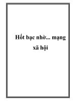 Hốt bạc nhờ... mạng xã hội pot