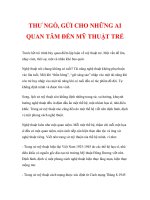 THƯ NGỎ, GỬI CHO NHỮNG AI QUAN TÂM ĐẾN MỸ THUẬT TRẺ docx