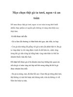 Mẹo chọn thịt gà ta tươi, ngon và an toàn pptx