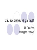 Cấu trúc dữ liệu và giải thuật - Chương 5 pptx