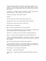 Cách thành lập danh từ ghép (compound nouns) ppt