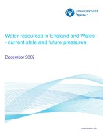 Water resources in England and Wales - current state and future pressures pptx