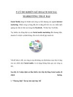 5 LÝ DO KHIẾN KẾ HOẠCH SOCIAL MARKETING THẤT BẠI ppt