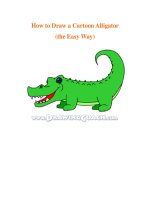 How to Draw a Cartoon Alligator (the Easy Way) pptx