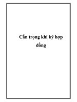 Cẩn trọng khi ký hợp đồng pot