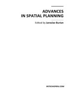 ADVANCES IN SPATIAL PLANNING docx