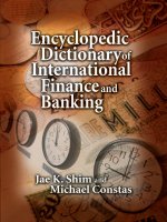 Encyclopedic Dictionary of International Finance and Banking pdf