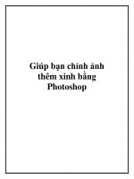Giúp bạn chỉnh ảnh thêm xinh bằng Photoshop. pot