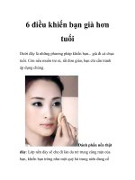 6 điều khiến bạn già hơn tuổi ppt