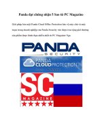Panda đạt chứng nhận 5 Sao từ PC Magazine doc