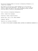 Lectures on Elementary Mathematics, by Joseph Louis Lagrange docx