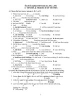 Tiếng anh ôn thi tốt nghiệp Trung học phổ thông có key