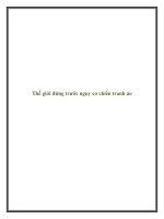 Thế giới đứng trước nguy cơ chiến tranh ảo ppt