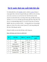 Xử lý nước thải sản xuất tinh bột sắn doc