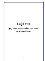 Luận văn: Quy hoạch phòng tư vấn & thực hành các kĩ năng làm mẹ pot