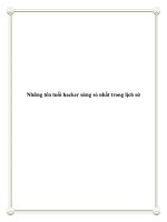 Những tên tuổi hacker sừng sỏ nhất trong lịch sử doc