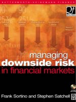 MANAGING DOWNSIDE RISK IN FINANCIAL MARKETS pot