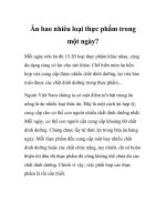 Ăn bao nhiêu loại thực phẩm trong một ngày? pdf