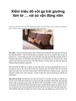 Kiếm triệu đô với ga trải giường làm từ … vải áo vận động viên docx