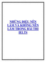 NHỮNG ĐIỀU NÊN LÀM VÀ KHÔNG NÊN LÀM TRONG BÀI THI IELTS. pot