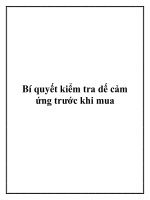 Bí quyết kiểm tra dế cảm ứng trước khi mua. docx