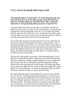 Vị trí, vai trò của doanh nhân trong xã hội potx