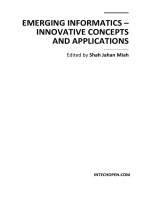 EMERGING INFORMATICS – INNOVATIVE CONCEPTS AND APPLICATIONS pdf