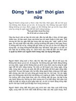 Đừng “ám sát” thời gian nữa pptx